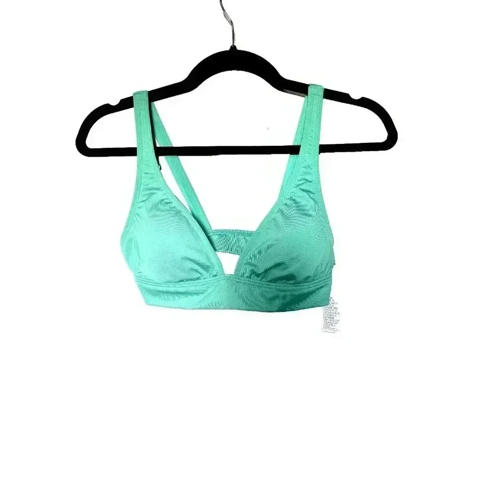 Billabong Women's Standard Aloha Banded Tri Bikini Top, Tropic Shore, M/10 Nwt — image 2 of 4
